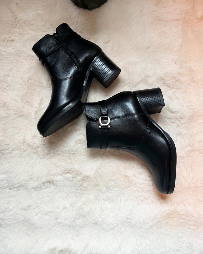 (Copie) Bottines noir en véritable cuir