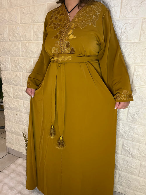 Caftan brodé avec ceinture 💓